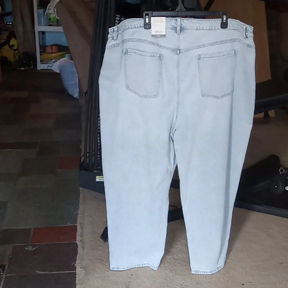 - NWT Style & Co vintage straight high rise slimming pocket faded jeans 24W - Picture 5 of 7